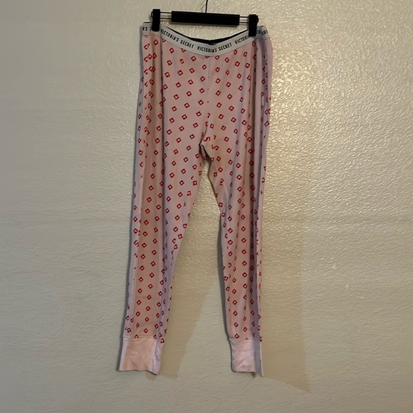 Victoria’s Secret Thermal Pink and Red Pajama Pants Size XL - Picture 1 of 4